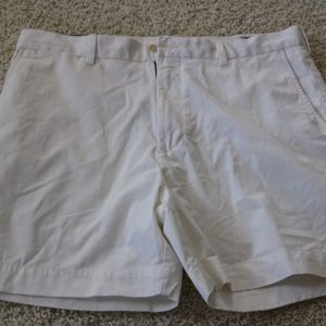 Mens White Polo Shorts